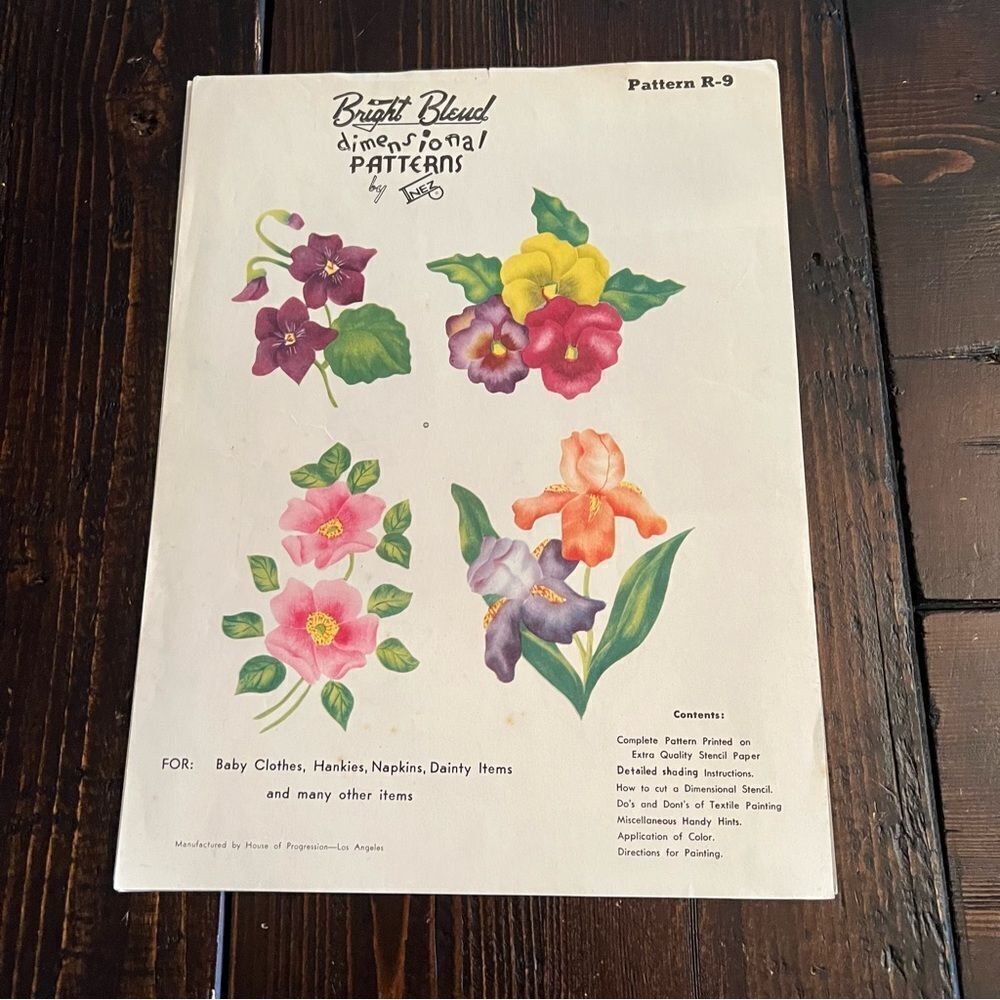 Vintage Bright Blend Dimensional Patterns by Inez